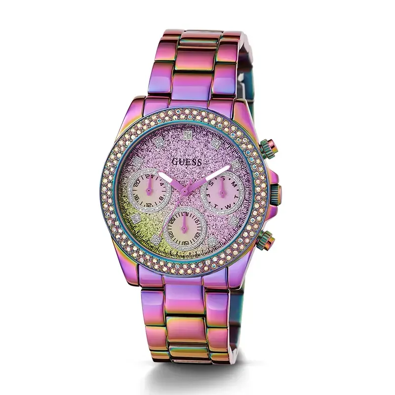 Guess Sol Multifunction Quartz Iridescent Dial Ladies Watch- GW0483L5